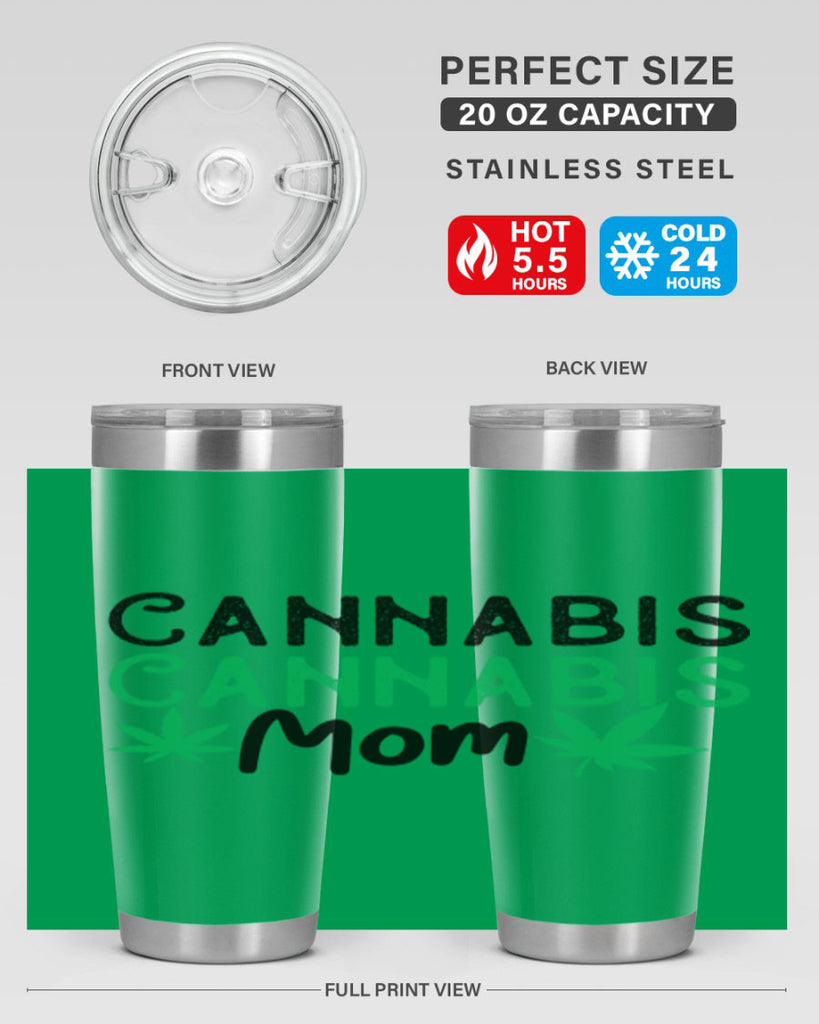 Cannabis Mom 48#- marijuana- Tumbler