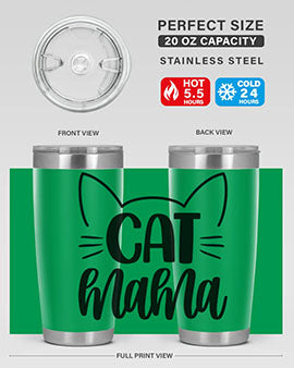 Cat Mama Style 84#- cat- Tumbler