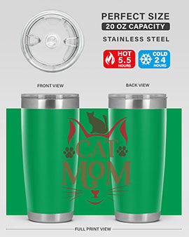 Cat Mom Style 6#- cat- Tumbler