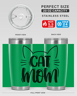 Cat Mom Style 85#- cat- Tumbler