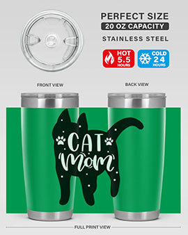 Cat Mom Style 86#- cat- Tumbler