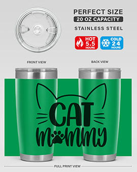 Cat Mommy Style 88#- cat- Tumbler