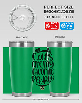 Cats Are My Favorite People Style 89#- cat- Tumbler