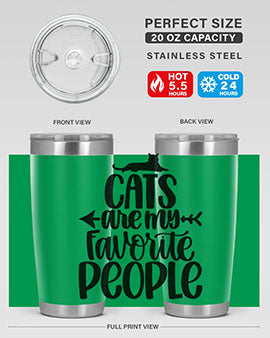 Cats Are My Favorite People Style 90#- cat- Tumbler