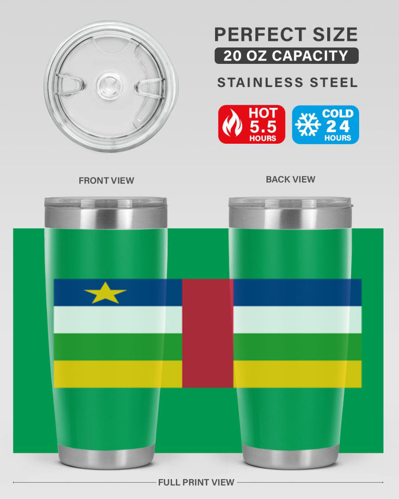 Central African Republic 165#- world flags- Tumbler