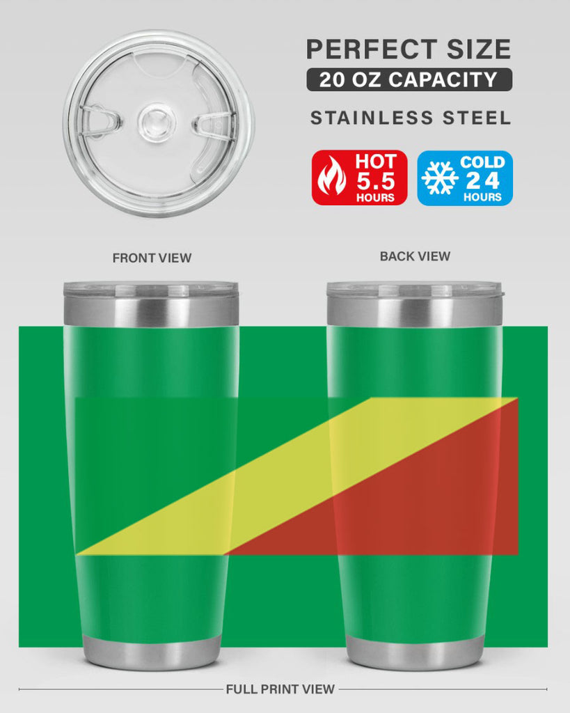 Congo Republic of the 158#- world flags- Tumbler