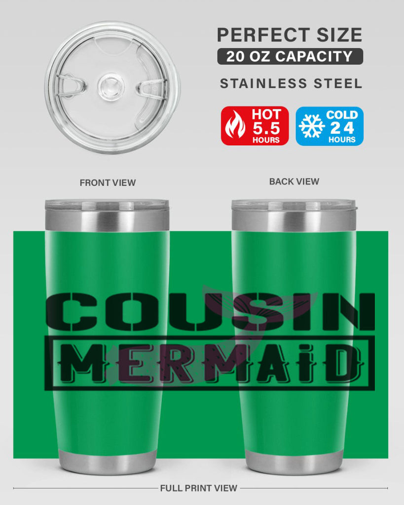 Cousin mermaid 87#- mermaid- Tumbler