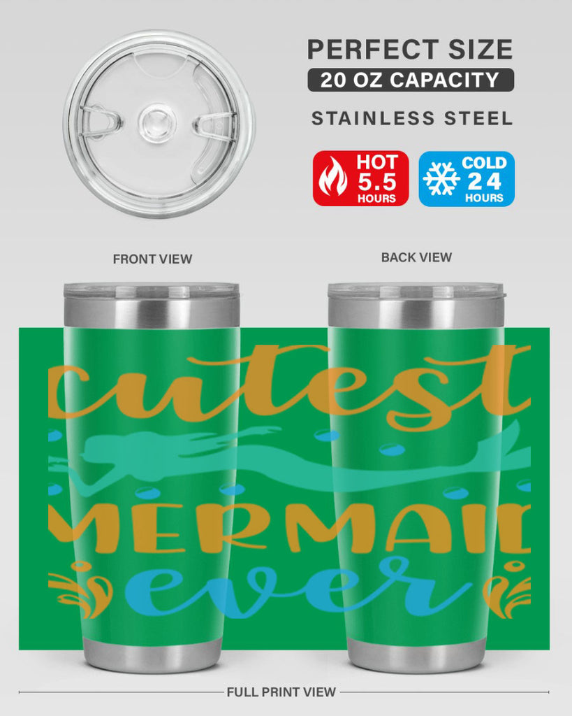 Cutest Mermaid Ever Design 102#- mermaid- Tumbler