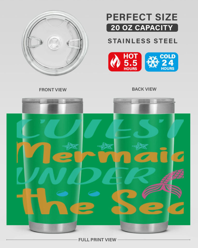 Cutest Mermaid Under the Sea 107#- mermaid- Tumbler