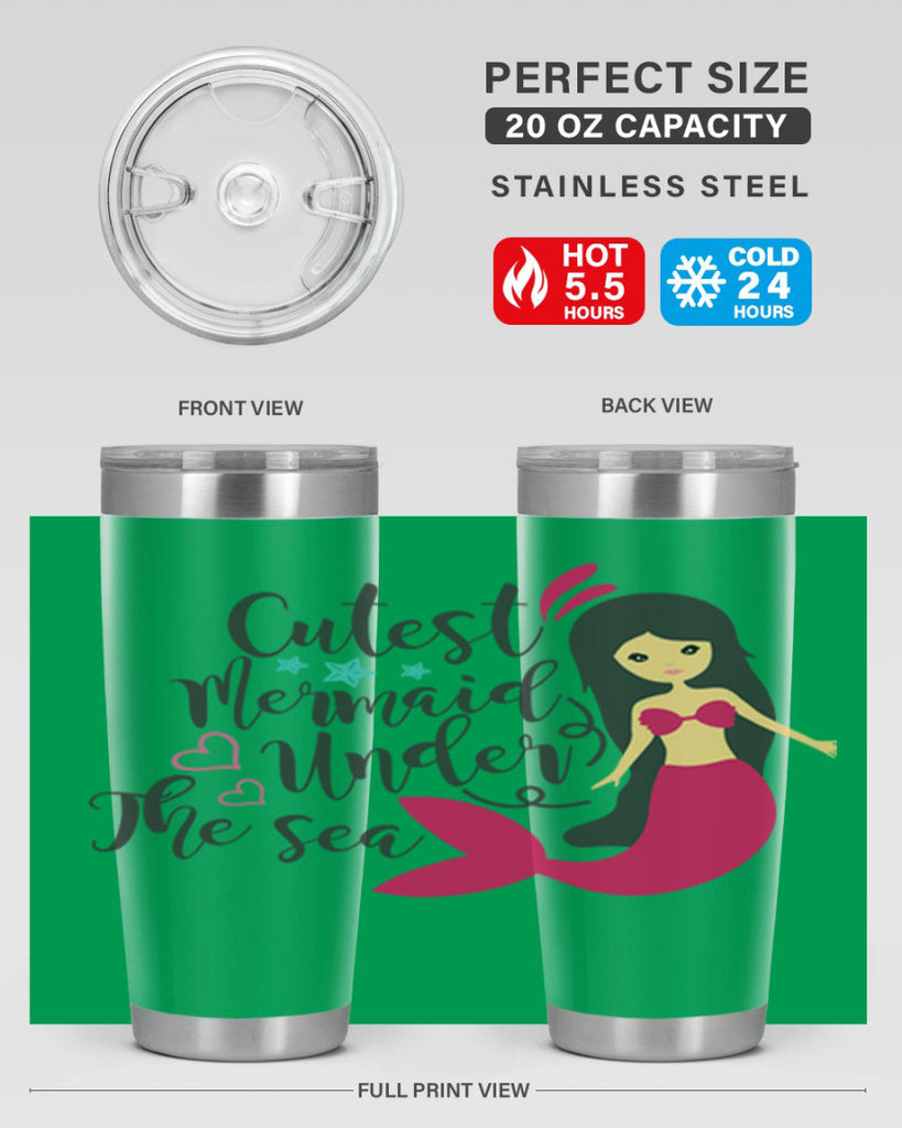 Cutest Mermaid under the sea 95#- mermaid- Tumbler