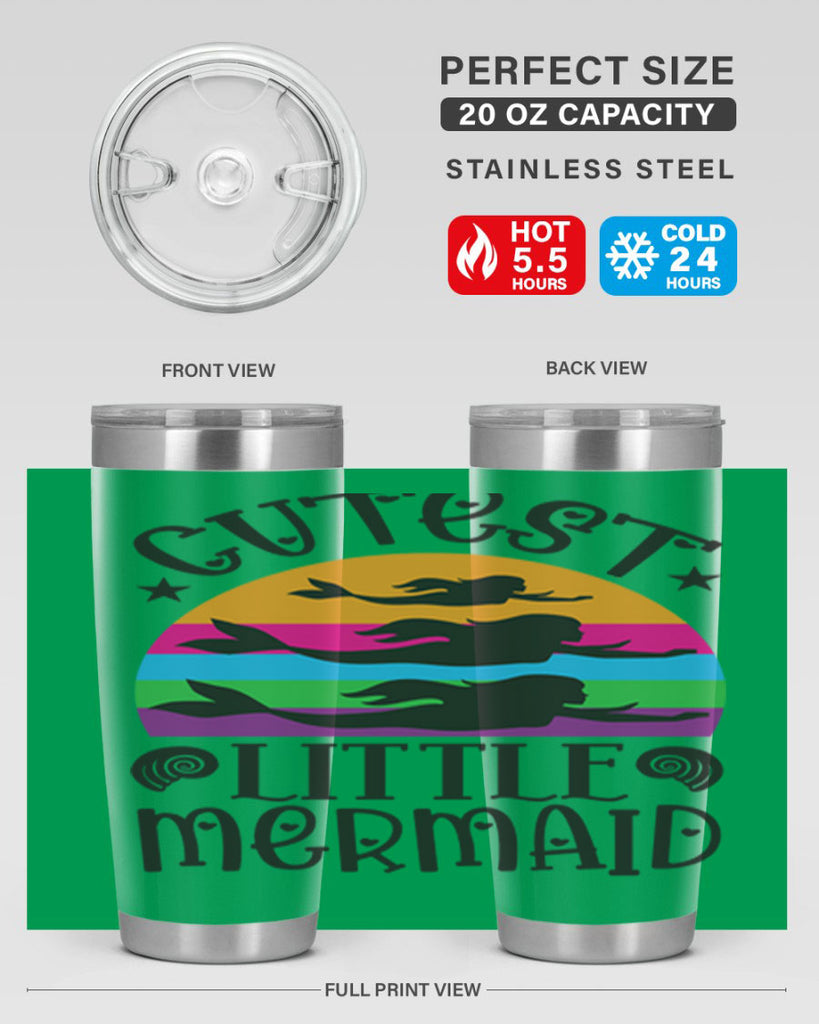 Cutest little mermaid 96#- mermaid- Tumbler