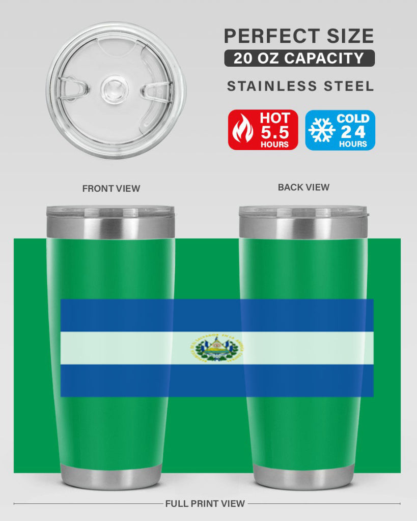 El Salvador 145#- world flags- Tumbler