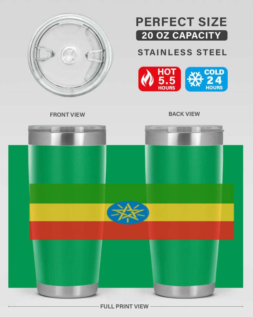 Ethiopia 140#- world flags- Tumbler