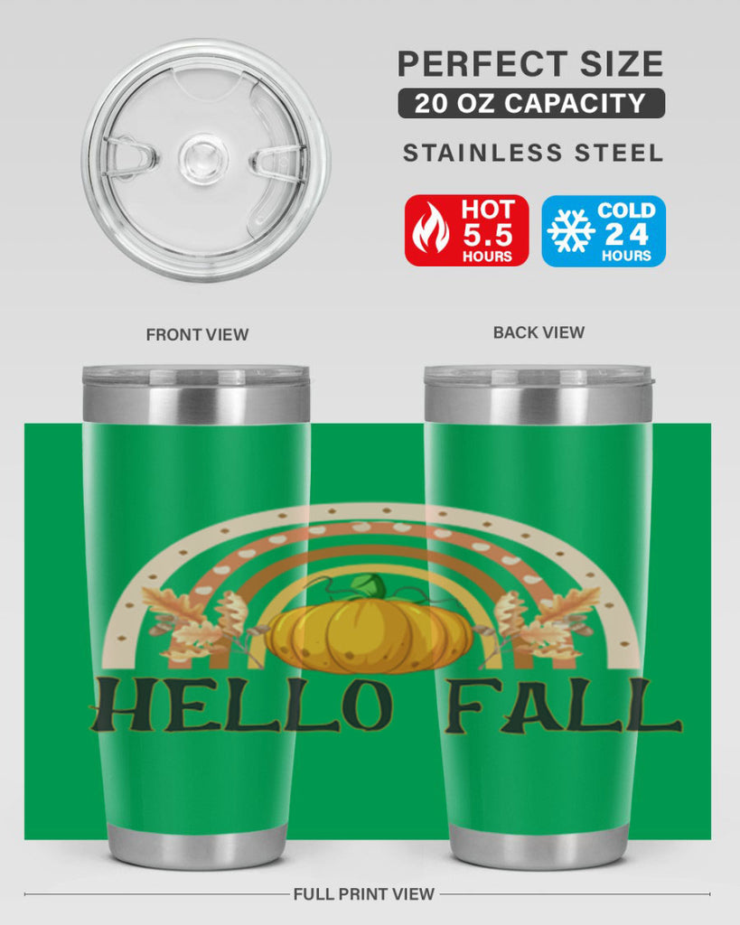 Fall Boho Rainbow 91#- fall- Tumbler