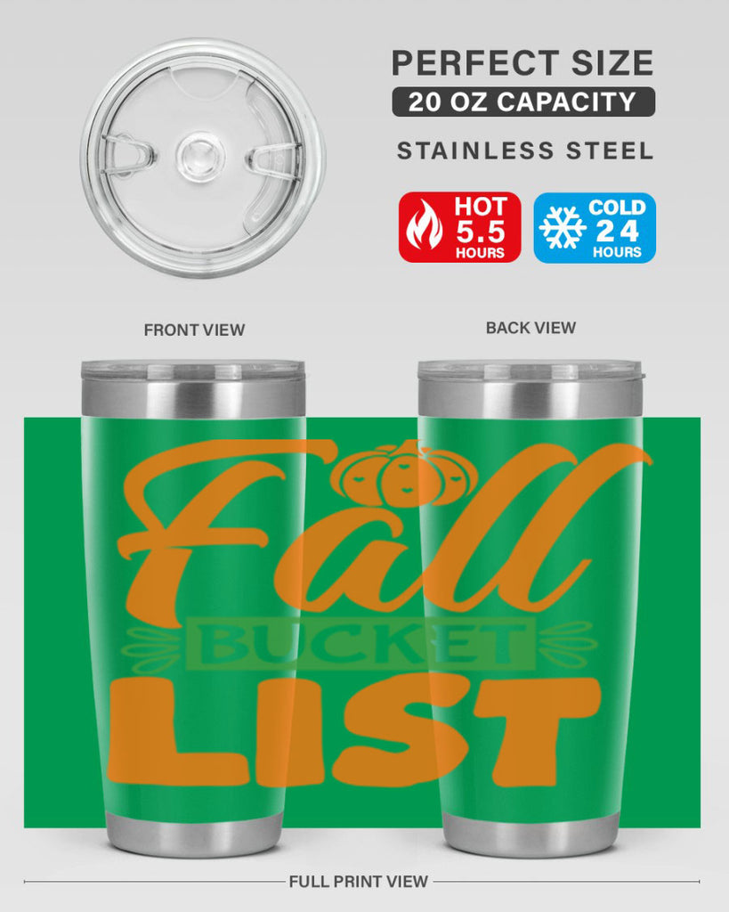 Fall Bucket List 93#- fall- Tumbler