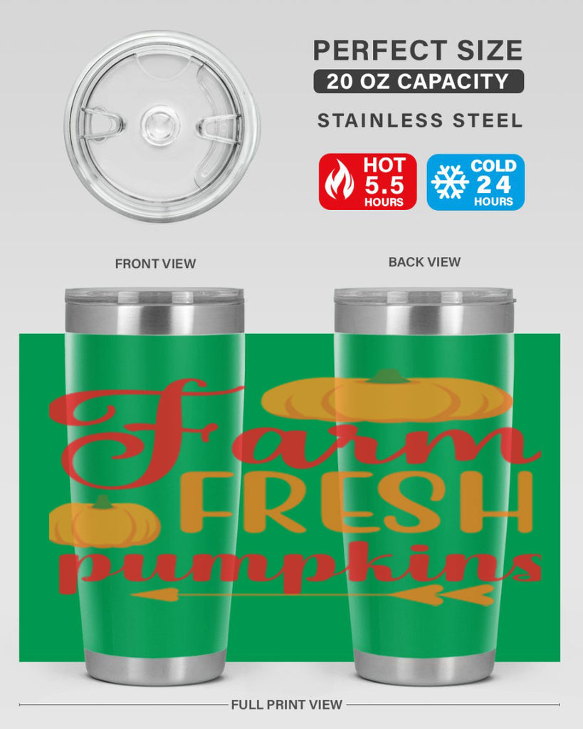 FarmFreshPumpkins 177#- fall- Tumbler