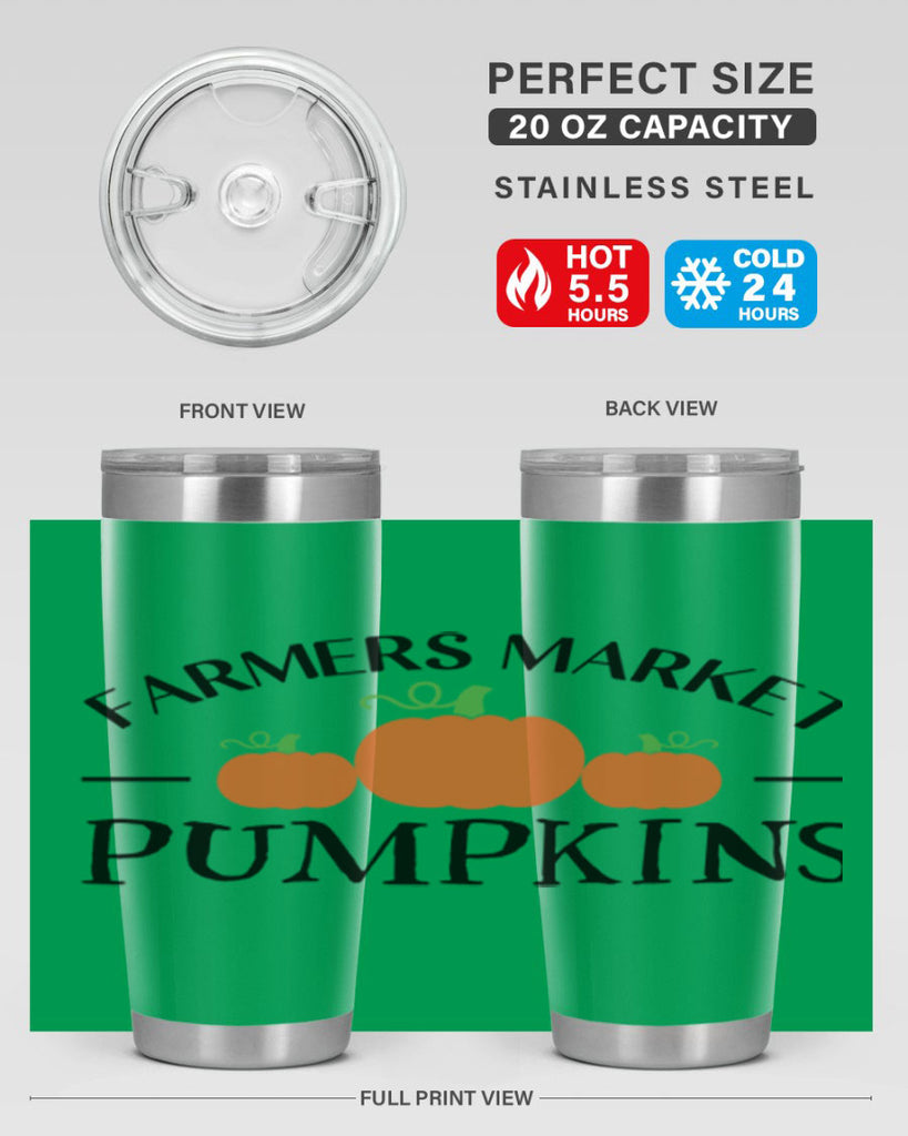 Farmers Market Pumpkins 178#- fall- Tumbler
