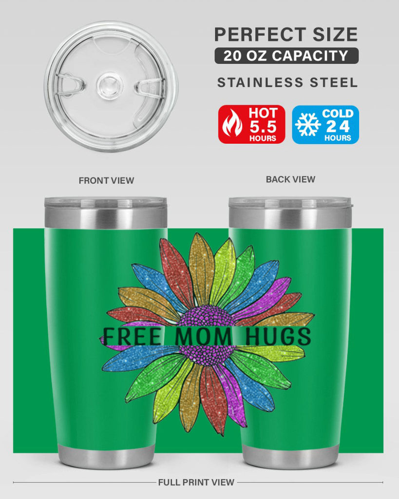 Free Mom Hugs Gay Pride Lgbt Flower 26#- lgbt- Tumbler