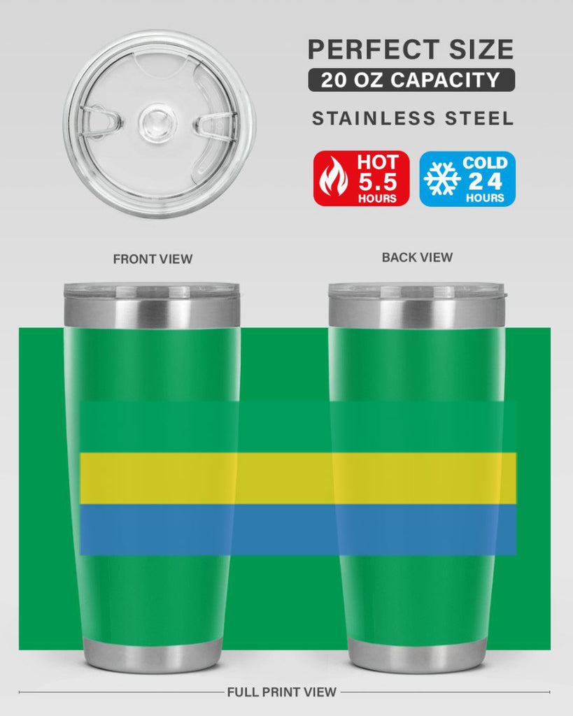 Gabon 136#- world flags- Tumbler