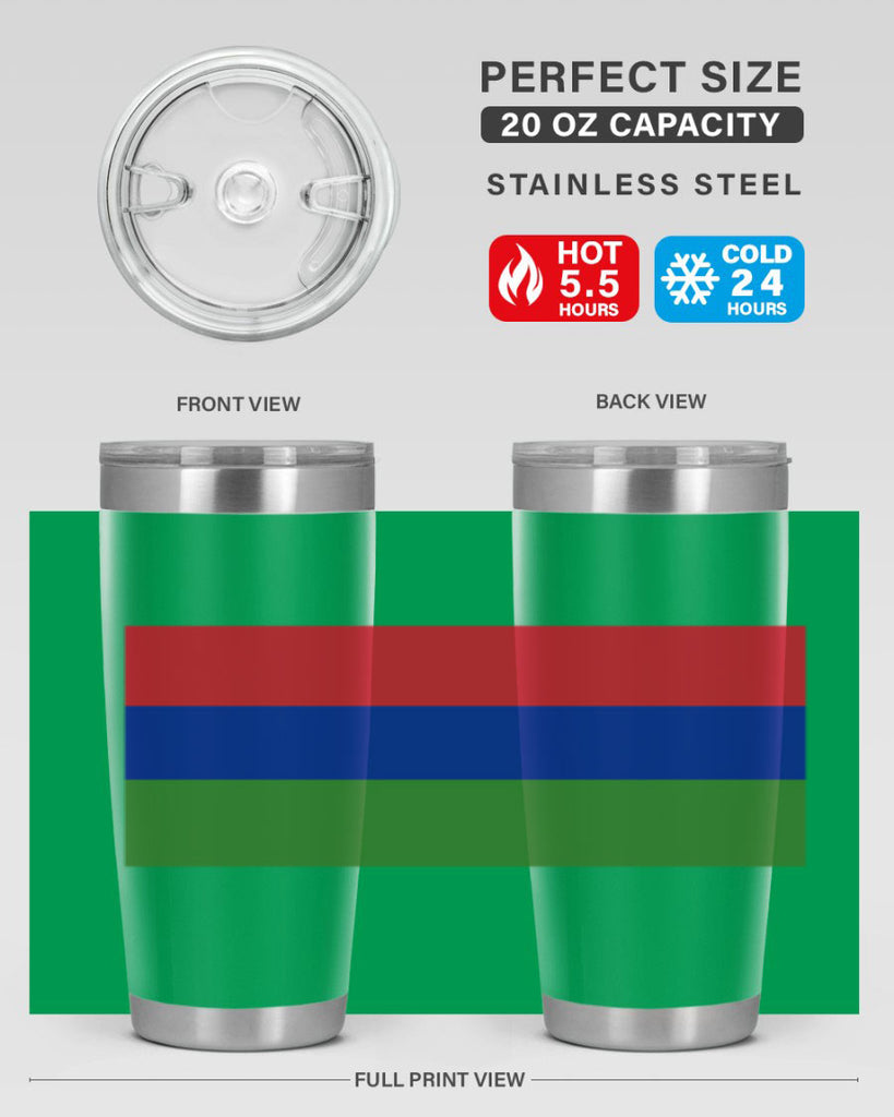 Gambia 135#- world flags- Tumbler