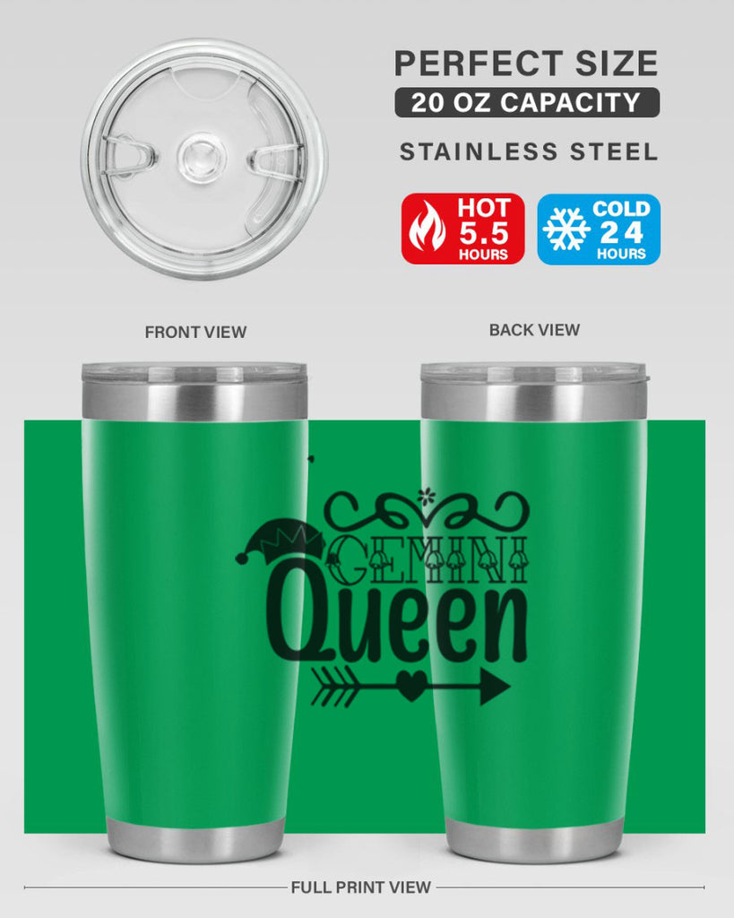 Gemini queen 230#- zodiac- Tumbler