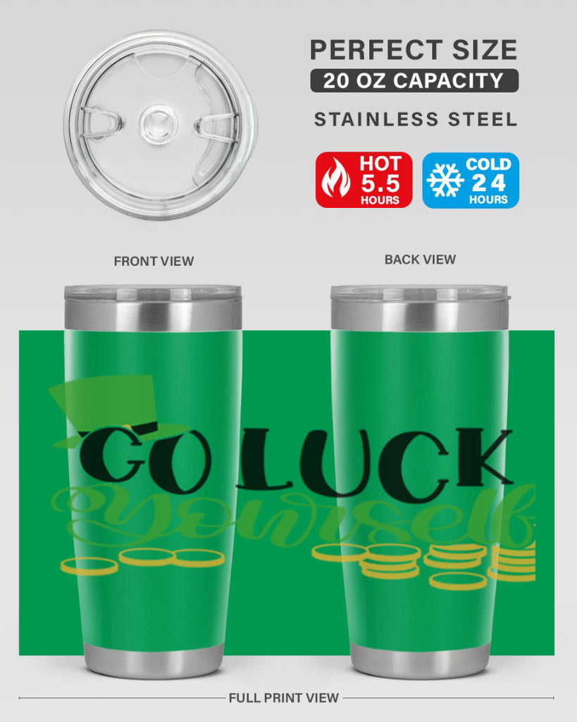 Go Lucky Yourself Style 98#- St Patricks Day- Tumbler