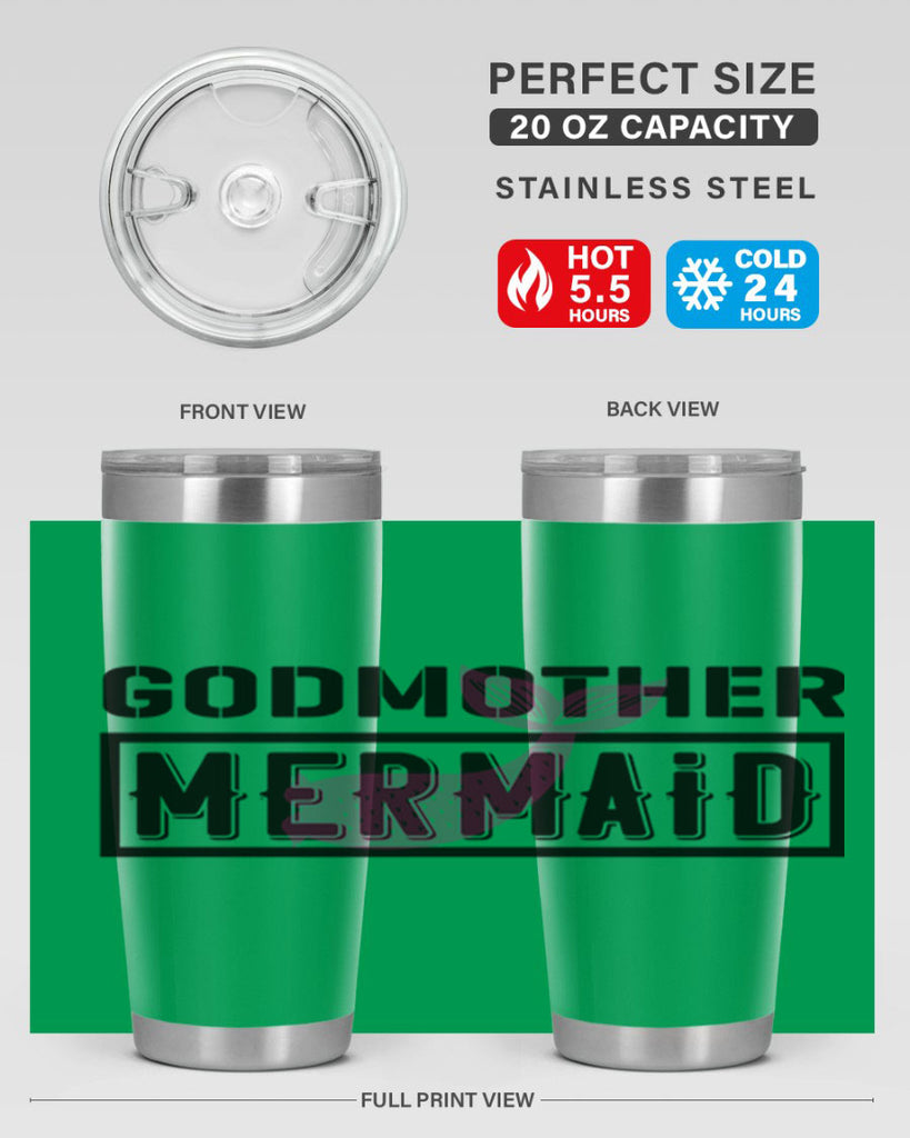 Godmother mermaid 196#- mermaid- Tumbler