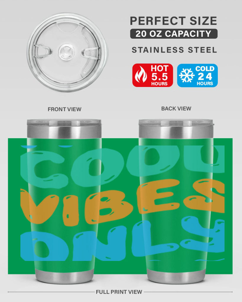 Good Vibes Only Design 200#- mermaid- Tumbler