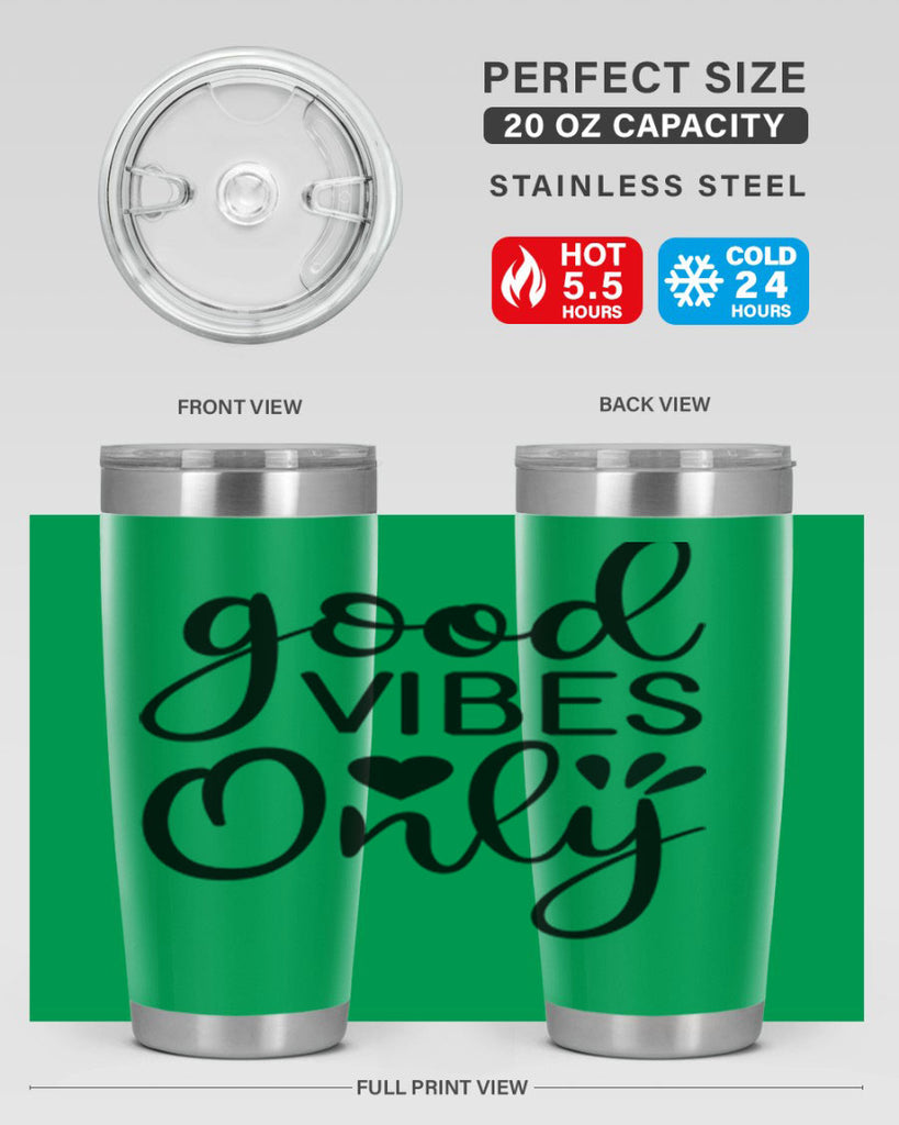 Good vibes only design 202#- mermaid- Tumbler