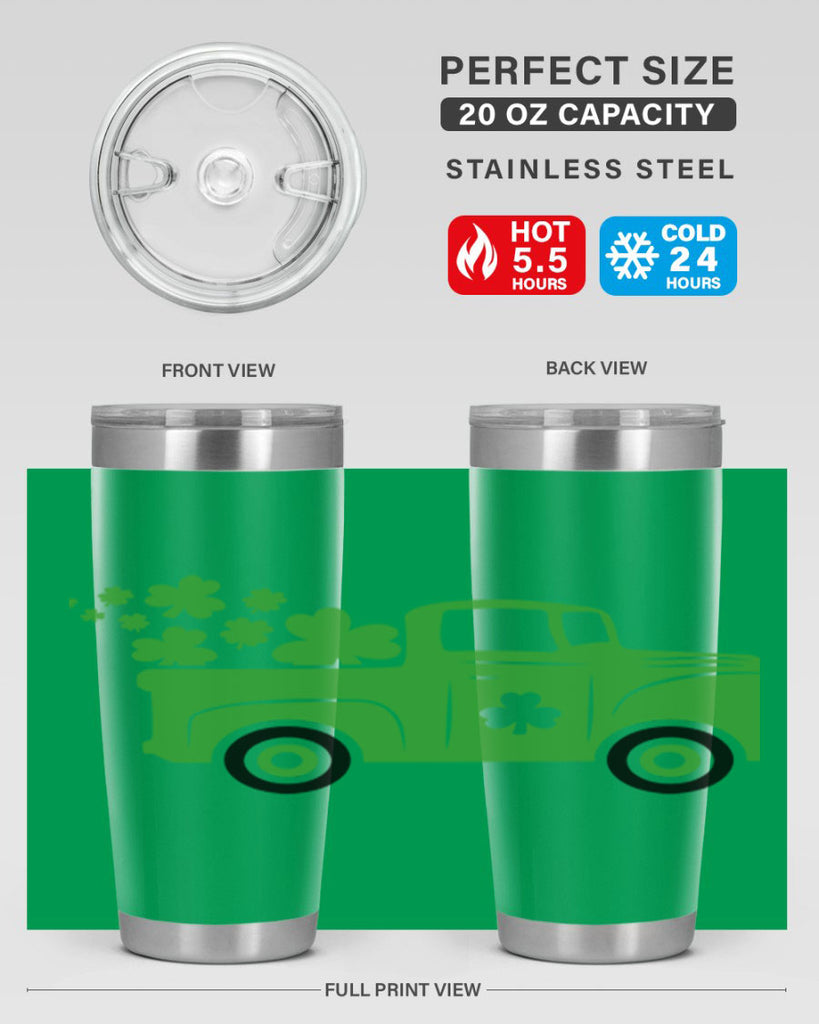 Green Truck Style 97#- St Patricks Day- Tumbler