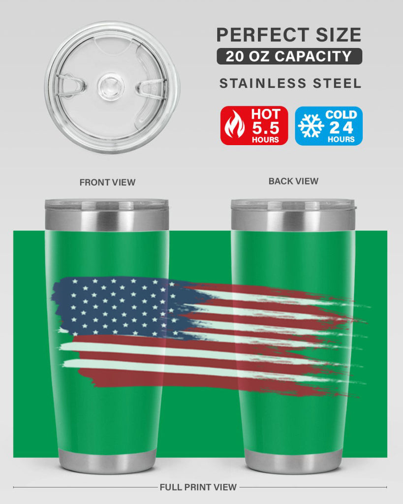 Grunge Flag 54#- Us Flags- Tumbler