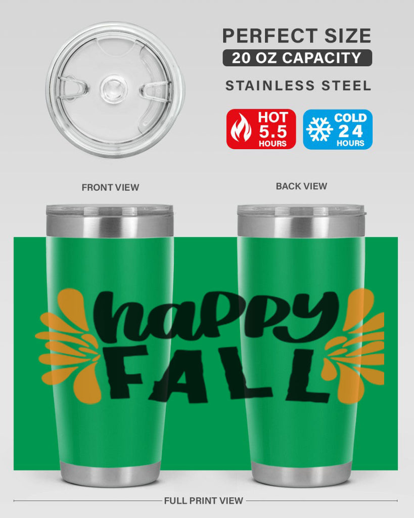 Happy Fall 491#- fall- Tumbler