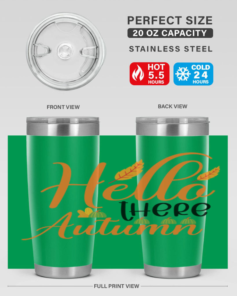 Hello There Autumn 297#- fall- Tumbler