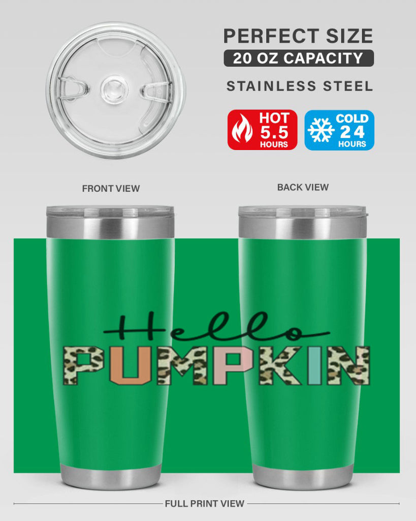 Hello pumpkin 289#- fall- Tumbler