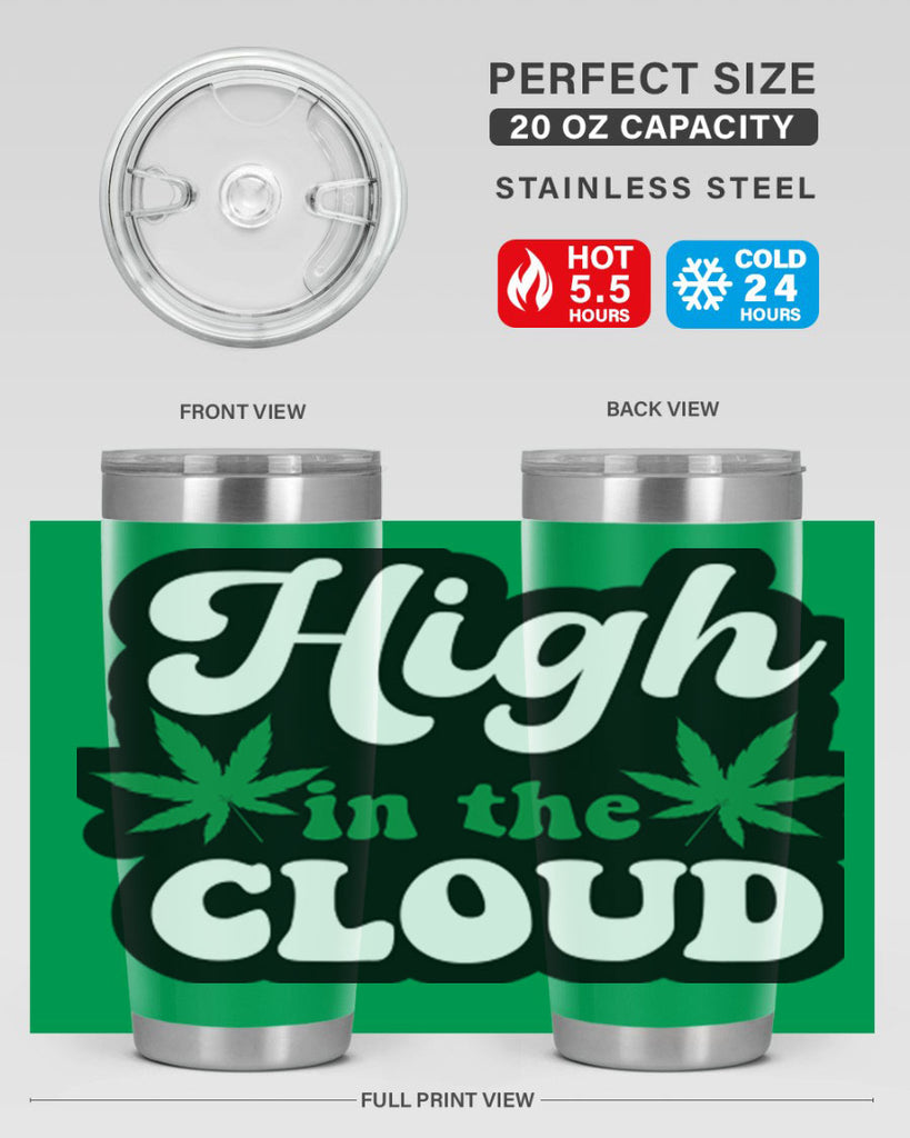 High in the cloud 113#- marijuana- Tumbler