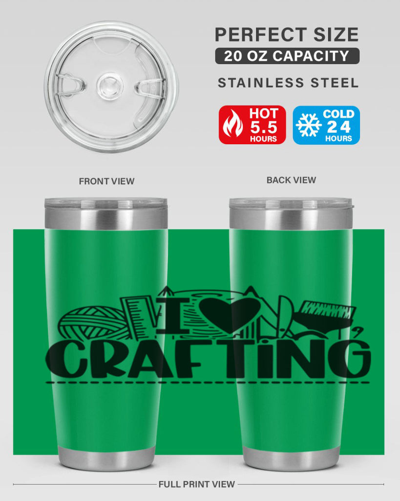 I Love Crafting 20#- crafting- Tumbler