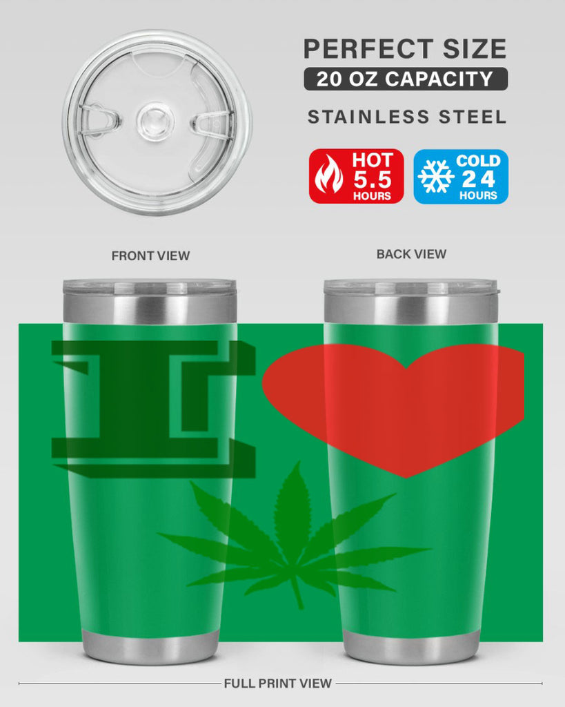 I love Cannabis 127#- marijuana- Tumbler