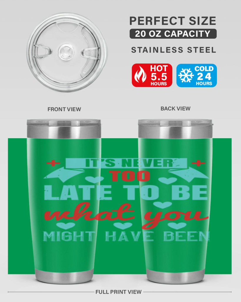 It’s never too late to be what you might have been Style 303#- nurse- tumbler