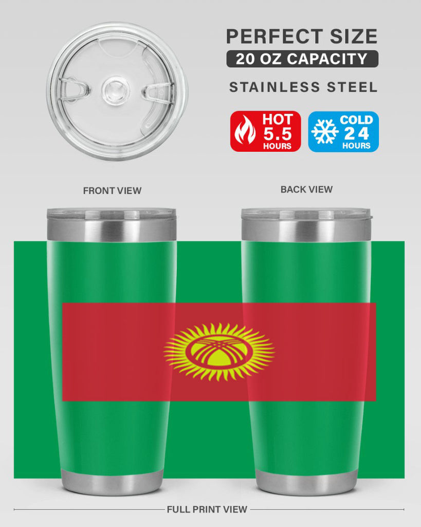 Kyrgyzstan 106#- world flags- Tumbler