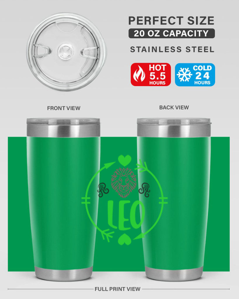 Leo 283#- zodiac- Tumbler