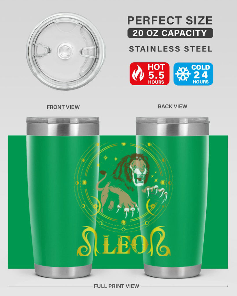 Leo 297#- zodiac- Tumbler