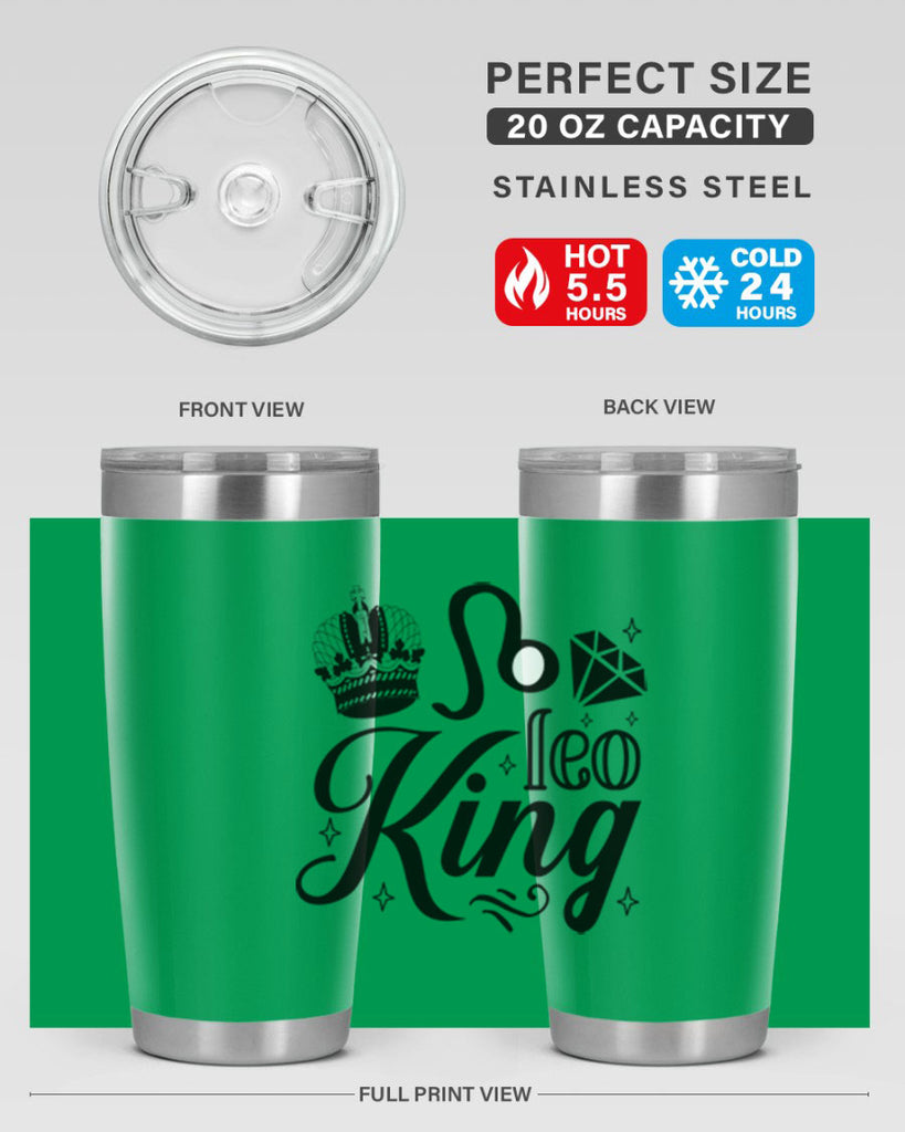 Leo king 290#- zodiac- Tumbler