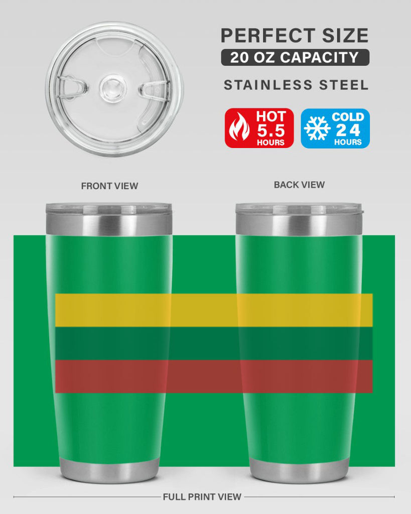 Lithuania 98#- world flags- Tumbler