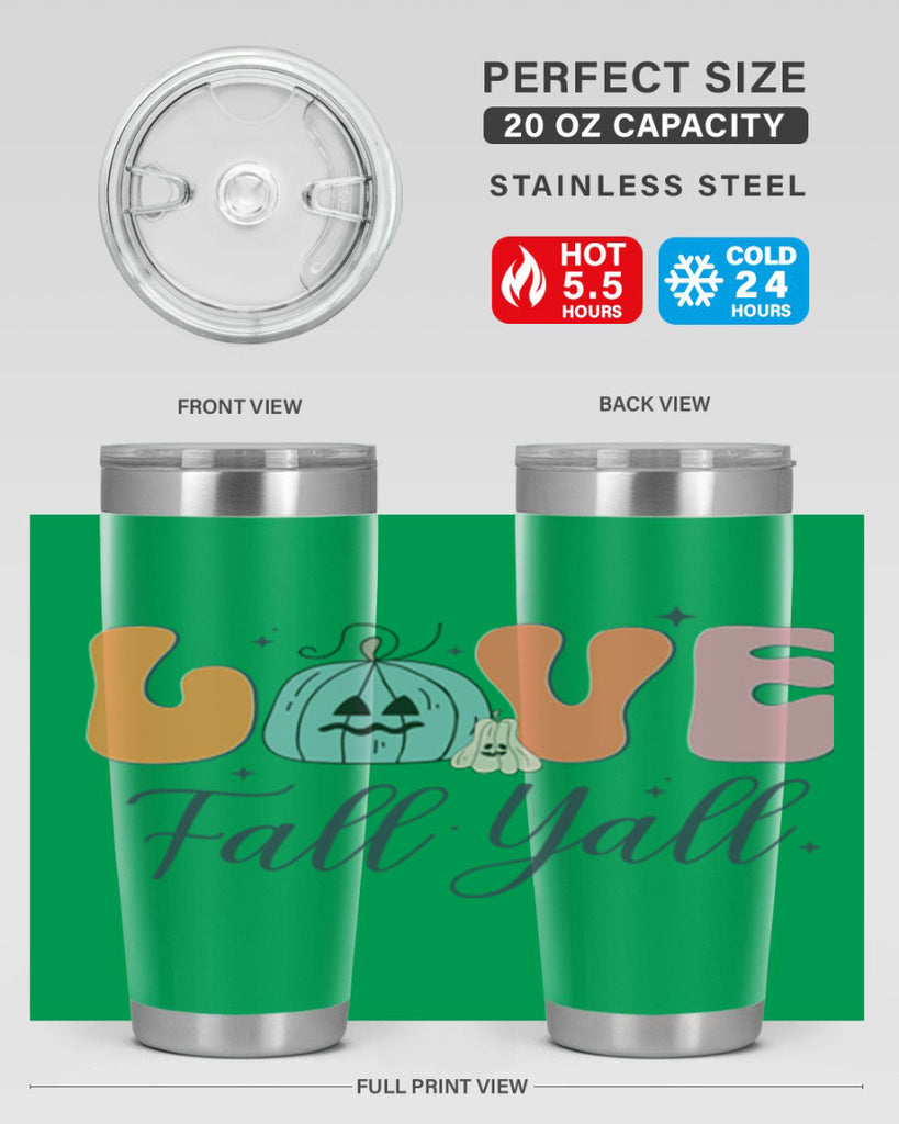 Love Fall Yall 413#- fall- Tumbler