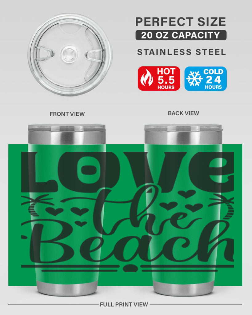 Love the beach 307#- mermaid- Tumbler