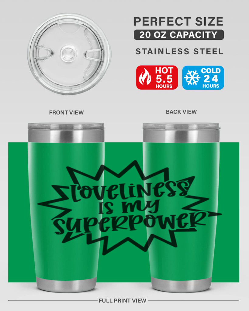 Loveliness Is My Superpower Style 53#- baby- tumbler