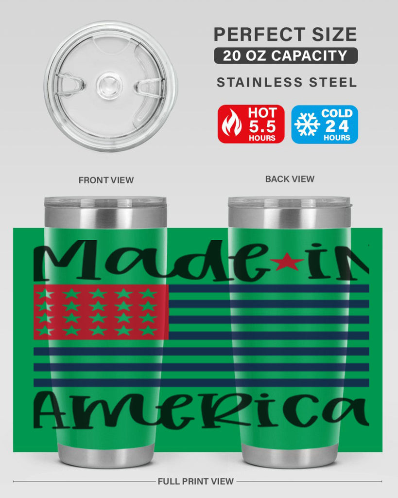 Made in America Style 164#- Fourt Of July- Tumbler