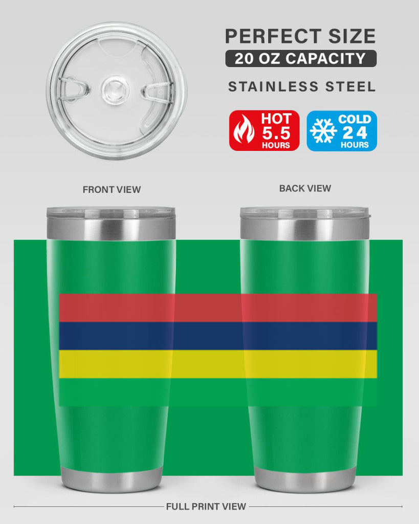 Mauritius 88#- world flags- Tumbler