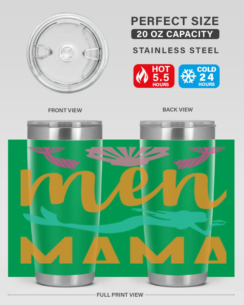 Men Mama Design 318#- mermaid- Tumbler