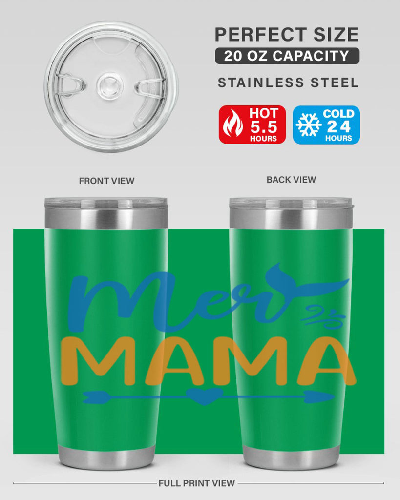 Mer Mama 330#- mermaid- Tumbler